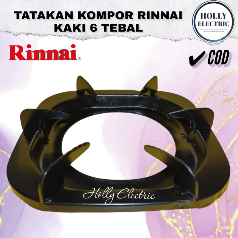 TATAKAN ALAS KOMPOR RINNAI KAKI 6 (PLAT TEBAL) Berkualitas