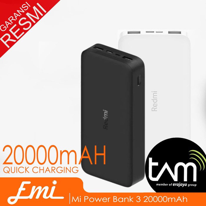 Xiaomi Mi Power Bank 3 20000mAh 18W Two-way QUICK CHARGING