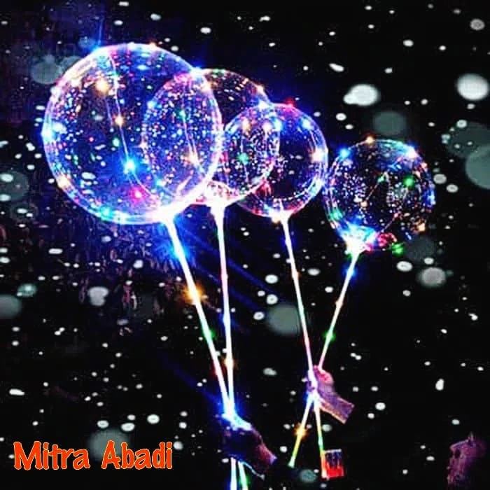 Balon LED RGB LENGKAP 1/BOBO LED/Balon Lampu Tumblr 1 MODE + Gagang