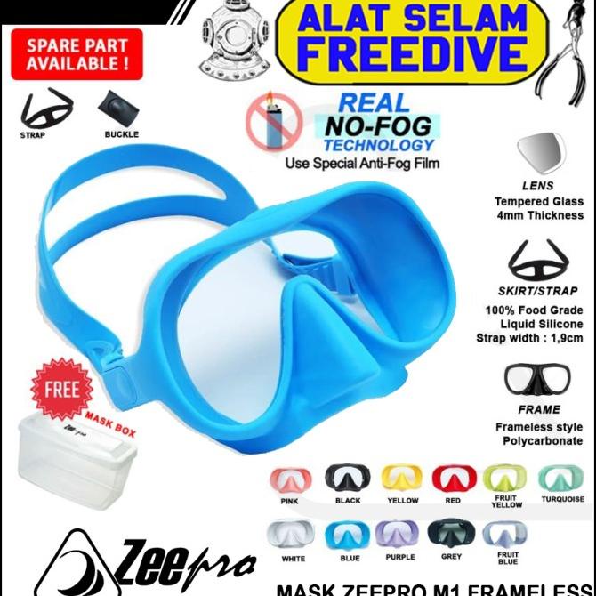 Mask Diving Snorkeling Zeepro M1 Frameless - Not Masker Cressi, Mares
