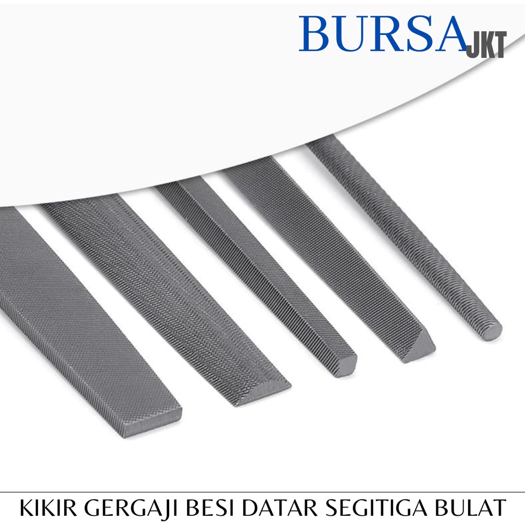 KIKIR KAYU BESI BAJA GERGAJI DATAR BULAT SEGITIGA UKURAN 6 8 DAN 10 INCH