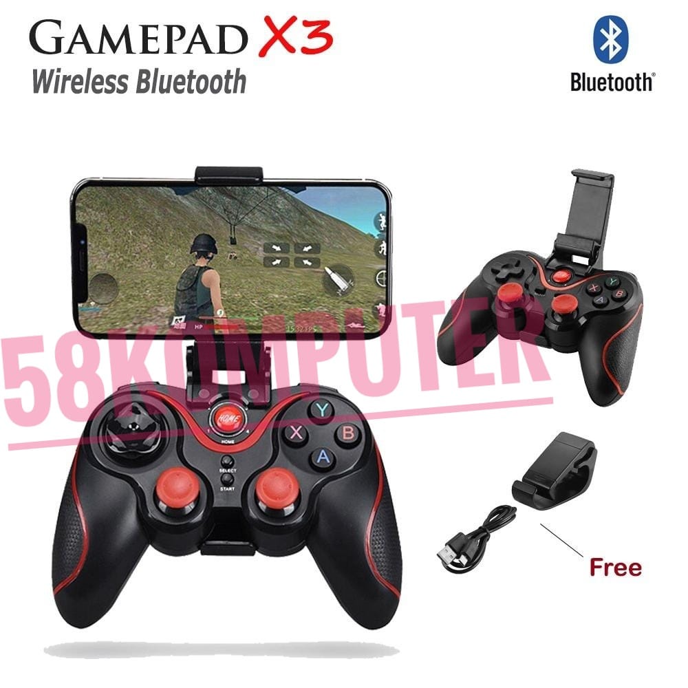Gamepad X3 Bluetooth Wireless  Gamepade Gaming Bluetooth X3 Joystick X3 Android Bluetooth Pc Hp Android Smartphone
