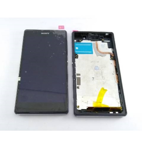 Layar LCD TS Touchscreen Frame Fullset SONY XPERIA Z2 Big 5.2 inch D6503 D6502 ORI BLACK