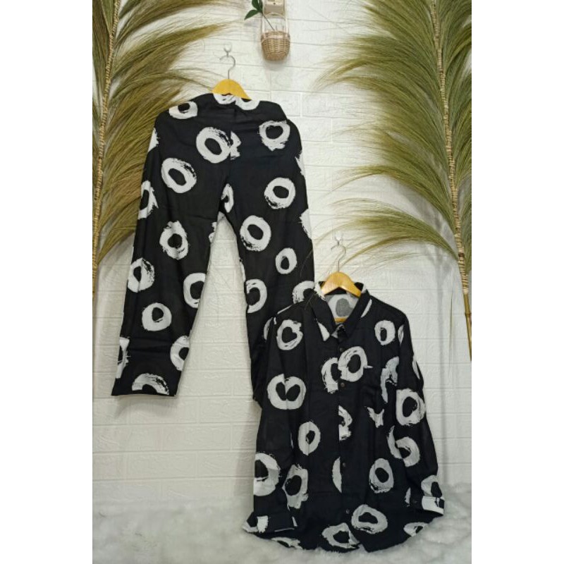 PAJAMAS RAYON / SETELAN PAJAMAS / ONE SET PIYAMA RAYON / SETELAN WANITA MURAH