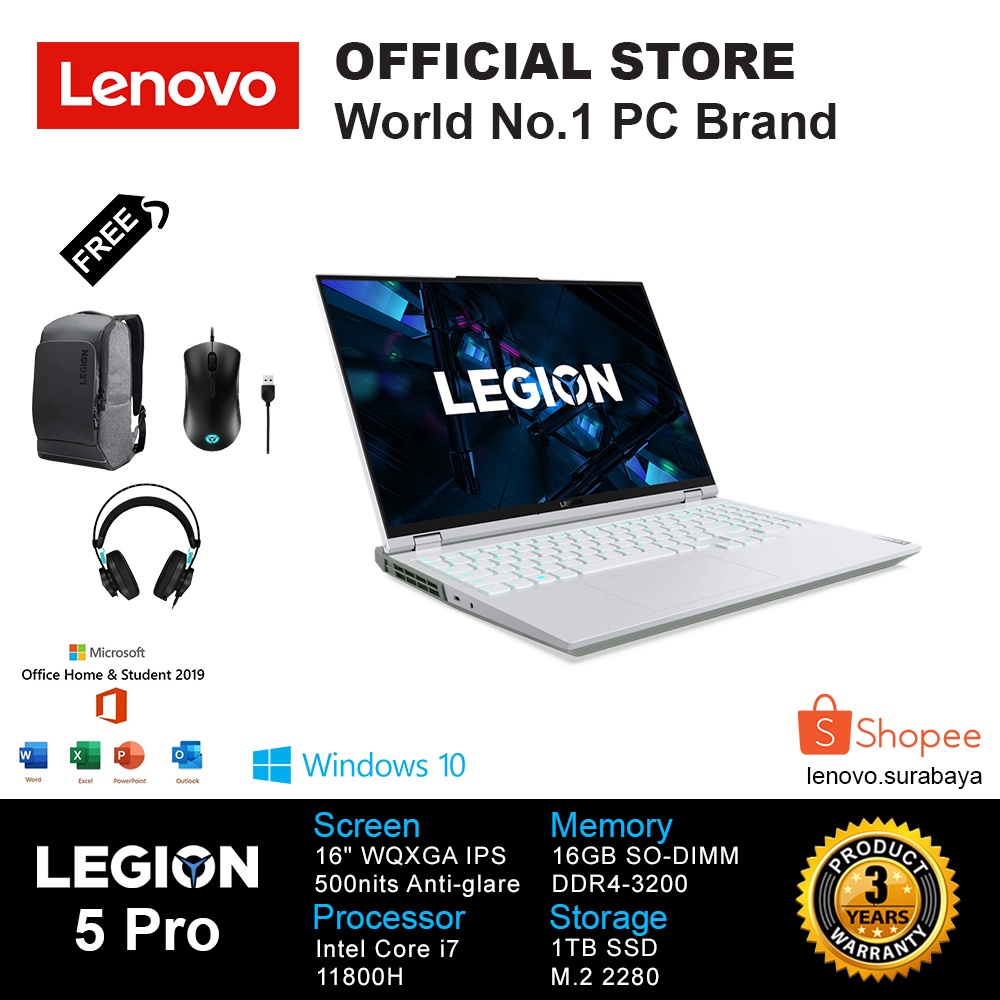 LENOVO LEGION 5 PRO-16ITH6H 18ID WHITE i7-11800