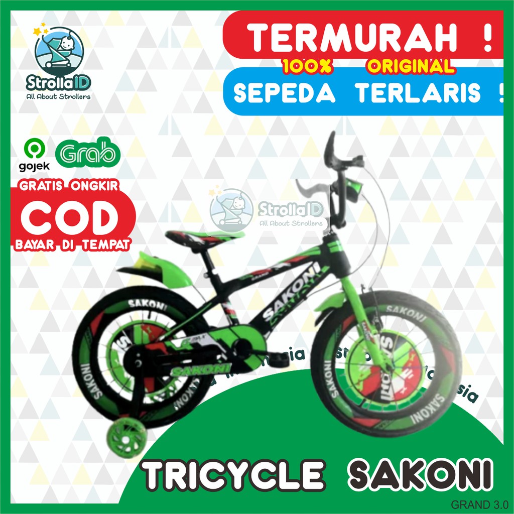 BMX 12 Grand BL 3.0 2X8Sp Sepeda Lipat Folding Bike Sepeda Anak Sepeda ORIGINAL SNI Sakoni pacific