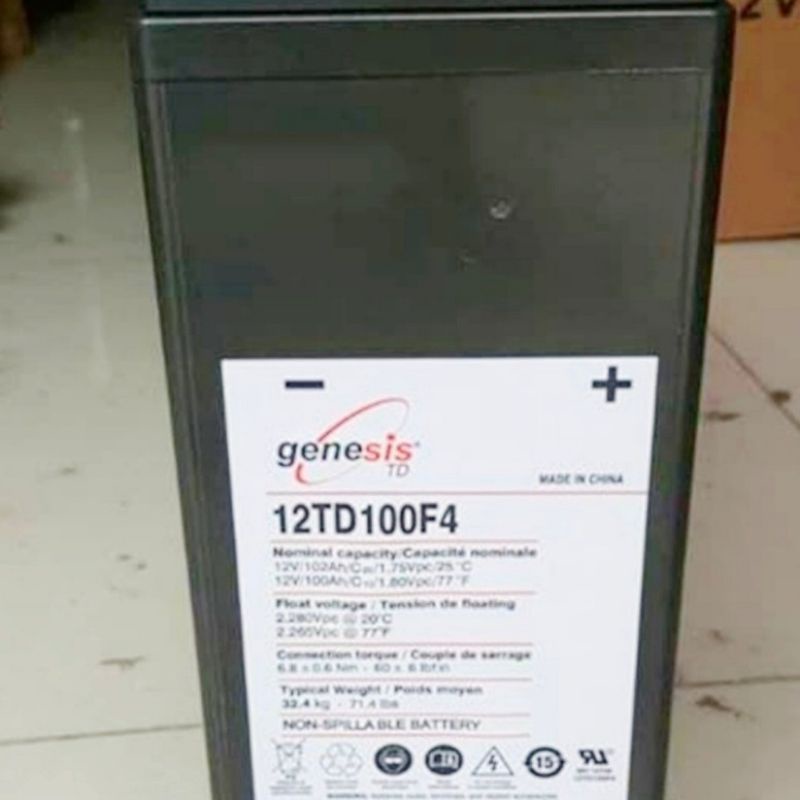 Battery vrla merek Genesis 100ah