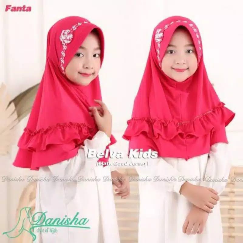 jilbab / anak / TK  / Paud /  jilbab  / onesize  3-6 tahun/ BELVA PREMIUM / STOK