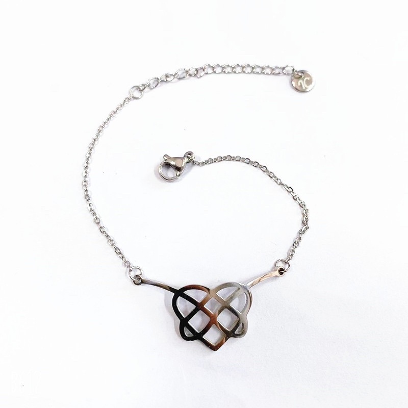 Gelang tangan love batik titanium korea anti karat