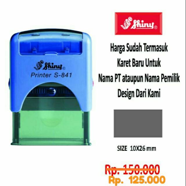 

stempel shiny S841 size 10x26mm