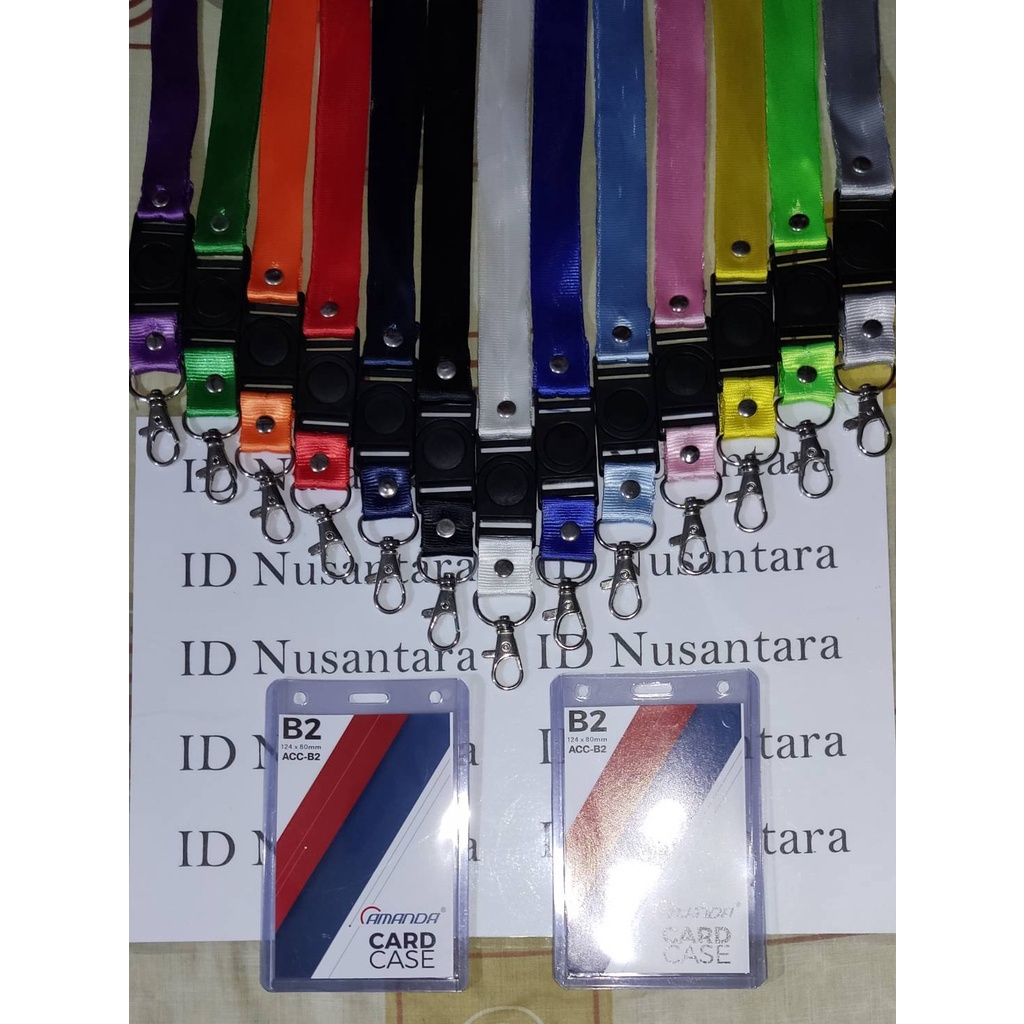 

Paket Tali Kait 2cm Stofer + ID Card Case B2