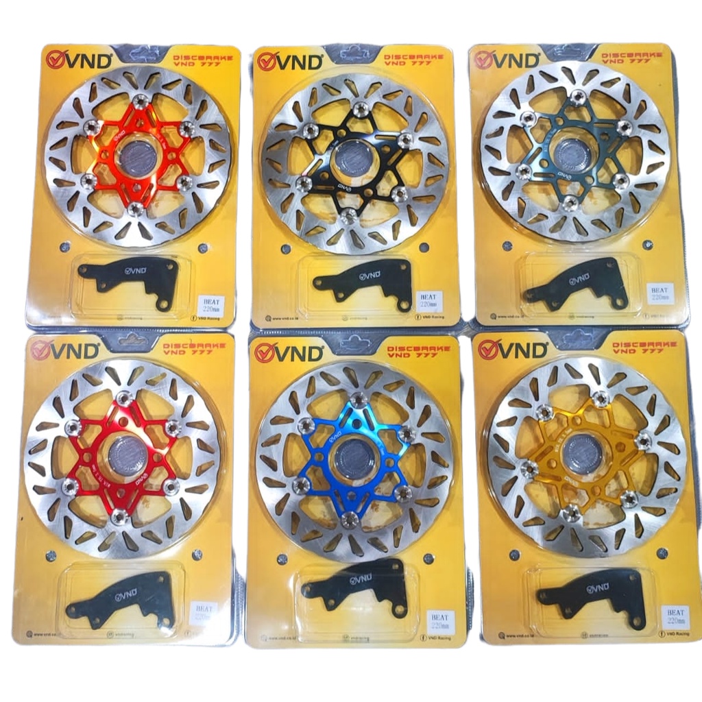 Piringan Cakram VND Model Psm 220 mm Floating Disc Brake Original Vario,Beat,Scoopy,Mio,Mio Soul,Mio J Dan Motor Lain Nya Akai Racing Store
