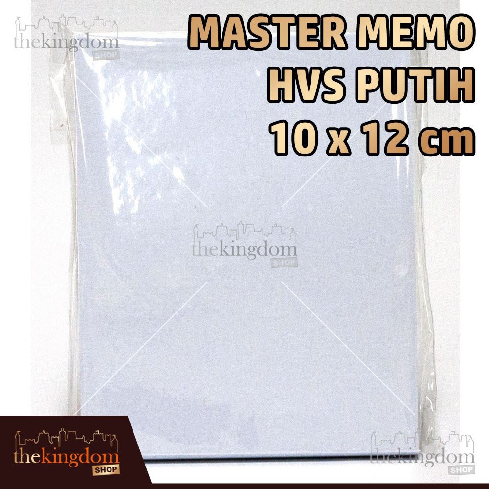 

Master Memo HVS 10x12cm / 10 x 12 cm / Kertas / Notes