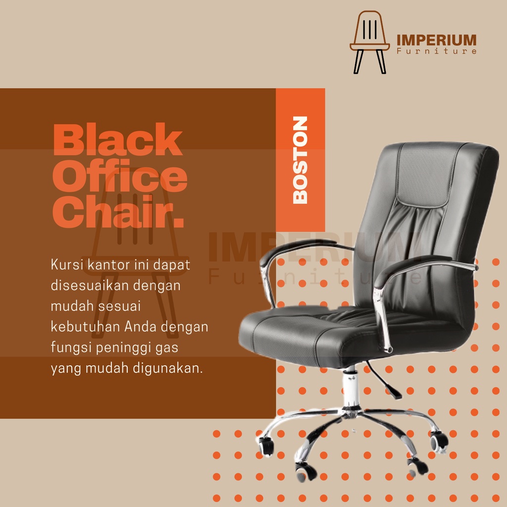 Kursi Staff Kulit / Kursi Kantor / Office Chair / Kursi Kantor Kulit / Kursi Manager