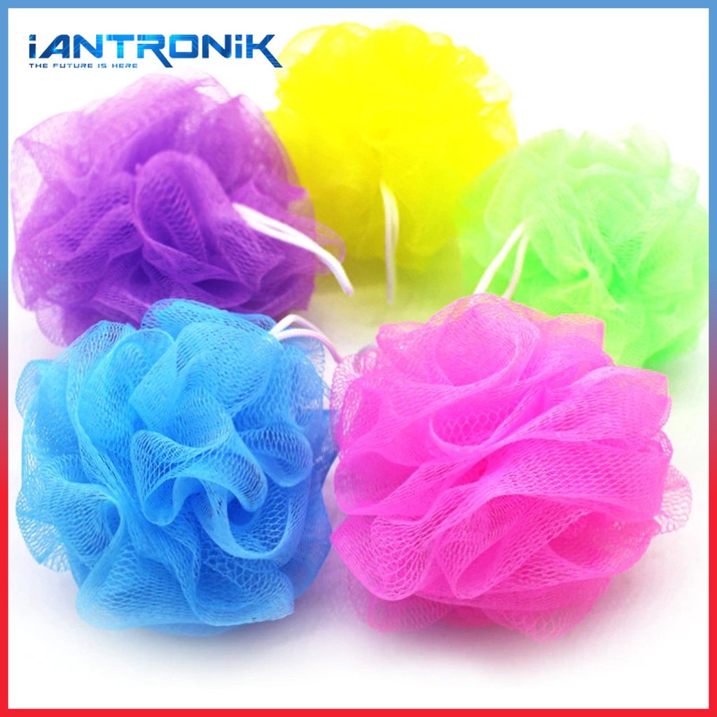 Spons Jaring Sabun Cair / Spon Mandi Warna Warni / Shower Puff Sponge