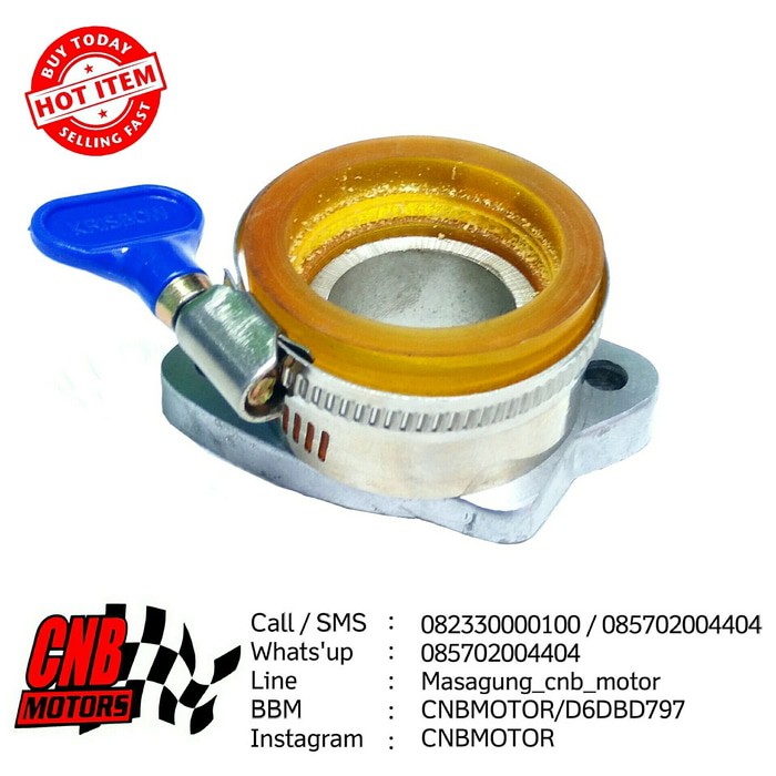 Karet Intake Manipol Karburator Tiger Racing Teflon Set Klem Kupu