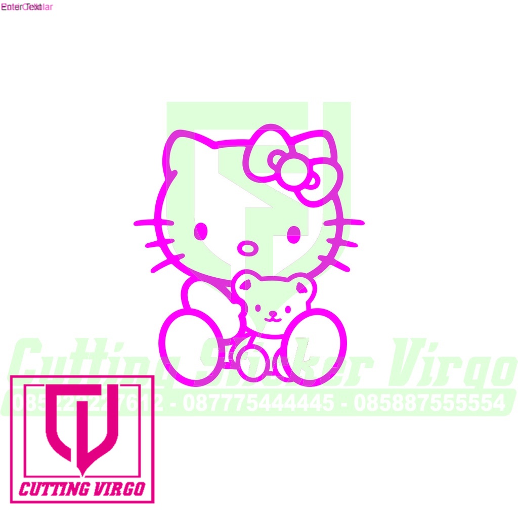 

Cutting stiker Hello kitty