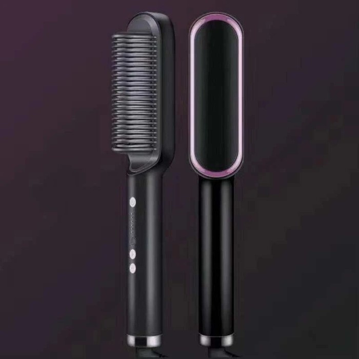 Catok Sisir Pelurus Rambut 2 in 1 /Hair straightener curter goode 2 in 1