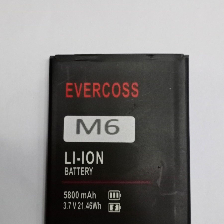 baterai battery batere Original Double Power Evercoss Evercross M6 4G lte 5800mah