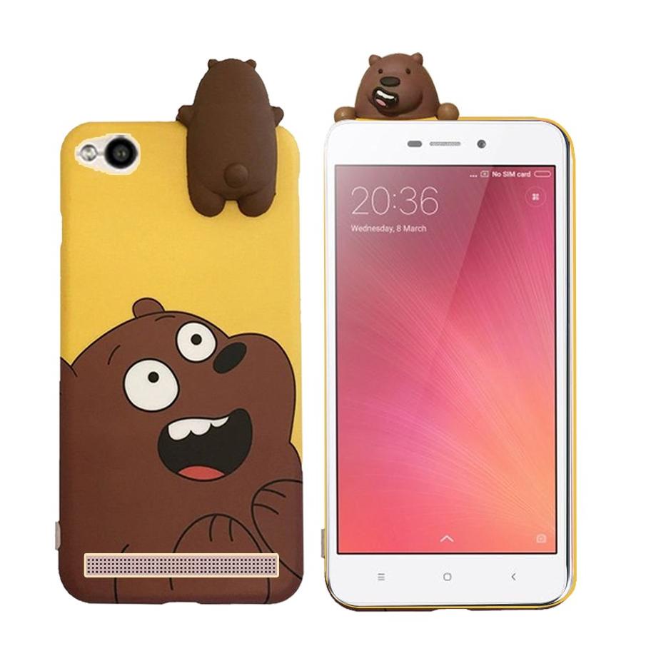 [KODE RHVBW] Case Intip Xiaomi Redmi 4A Redmi 5A Softcase Karakter Doraemon Panda Unicorn Ice Bear G