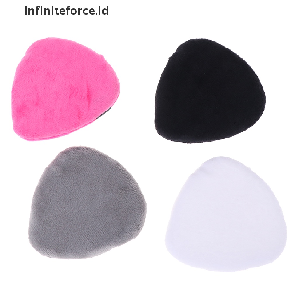 Infiniteforce.id Spons Puff Mini Bentuk Tetesan Air Bahan Katun Satin Velvet Untuk Makeup / Kosmetik Wanita