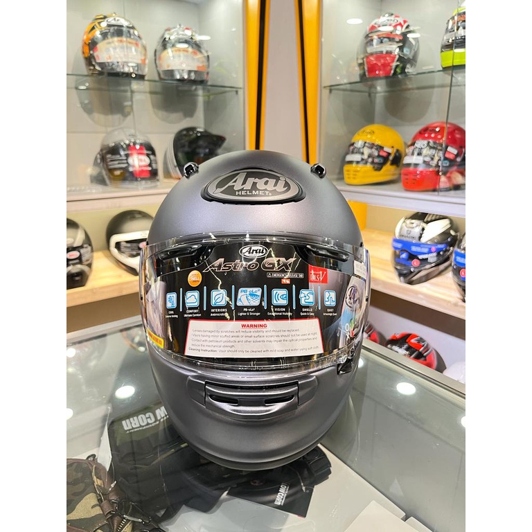 GLINTZ |ARAI ASTRO-GX GREY FROST | HELM FULL FACE | ARAI ORI