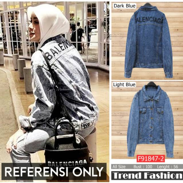 Jaket Jeans Balenciaga ori by extu