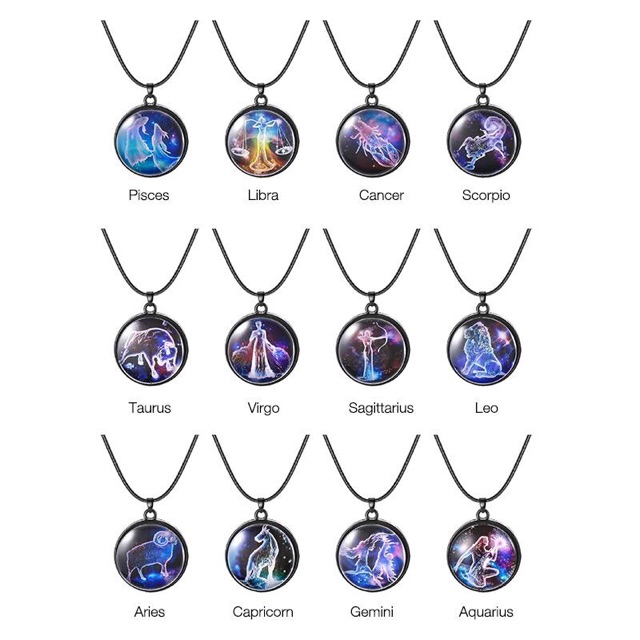 kalung konstelasi kalung zodiak pria wanita fashion import