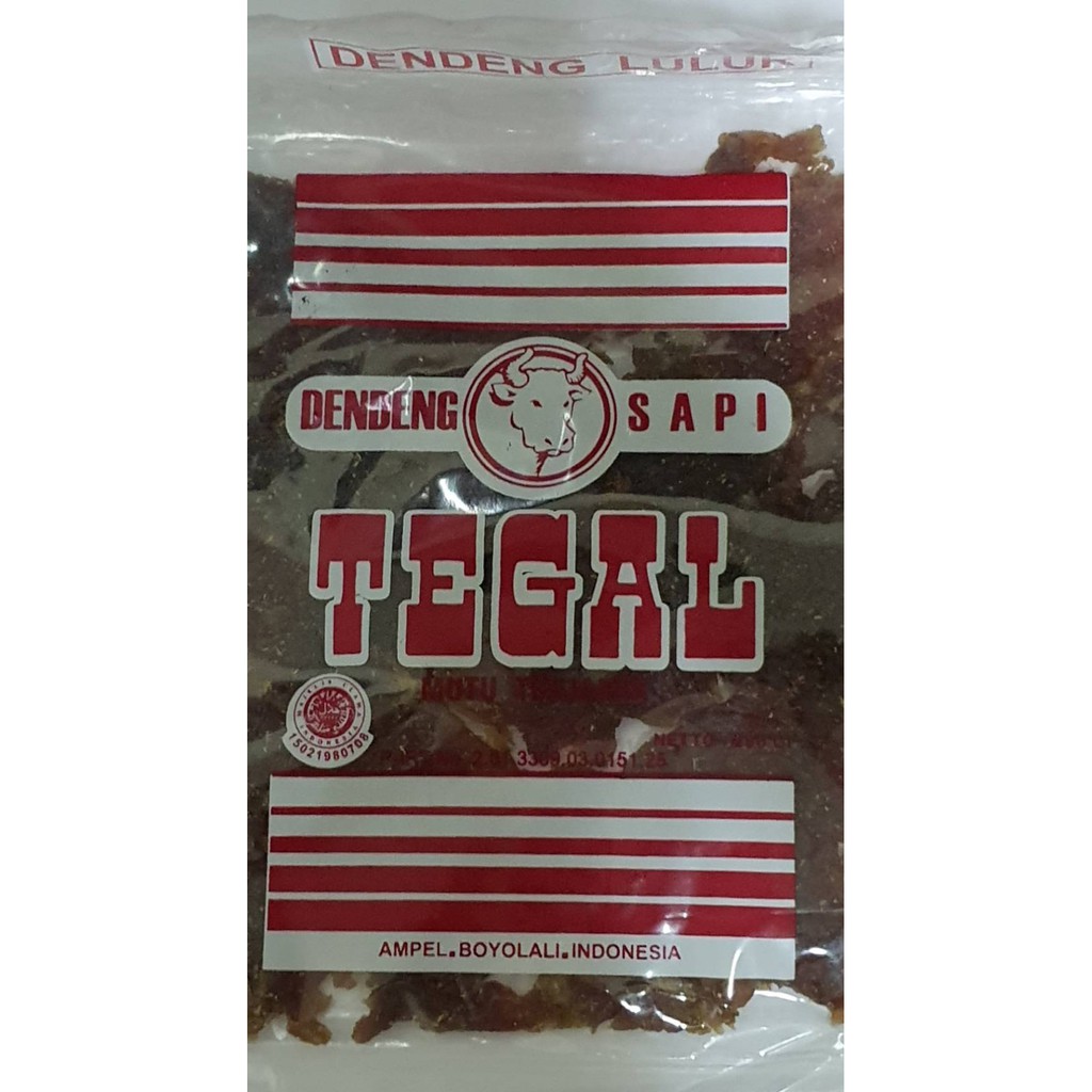 

Dendeng Sapi Lulur 250gram / Dendeng Sapi Lulur Halal / Dendeng Sapi Cap Tegal