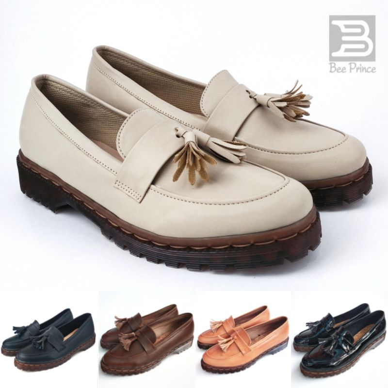 Bee Prince Sepatu Dockmart Kasual Wanita Slip On Casual Original Dr Martens