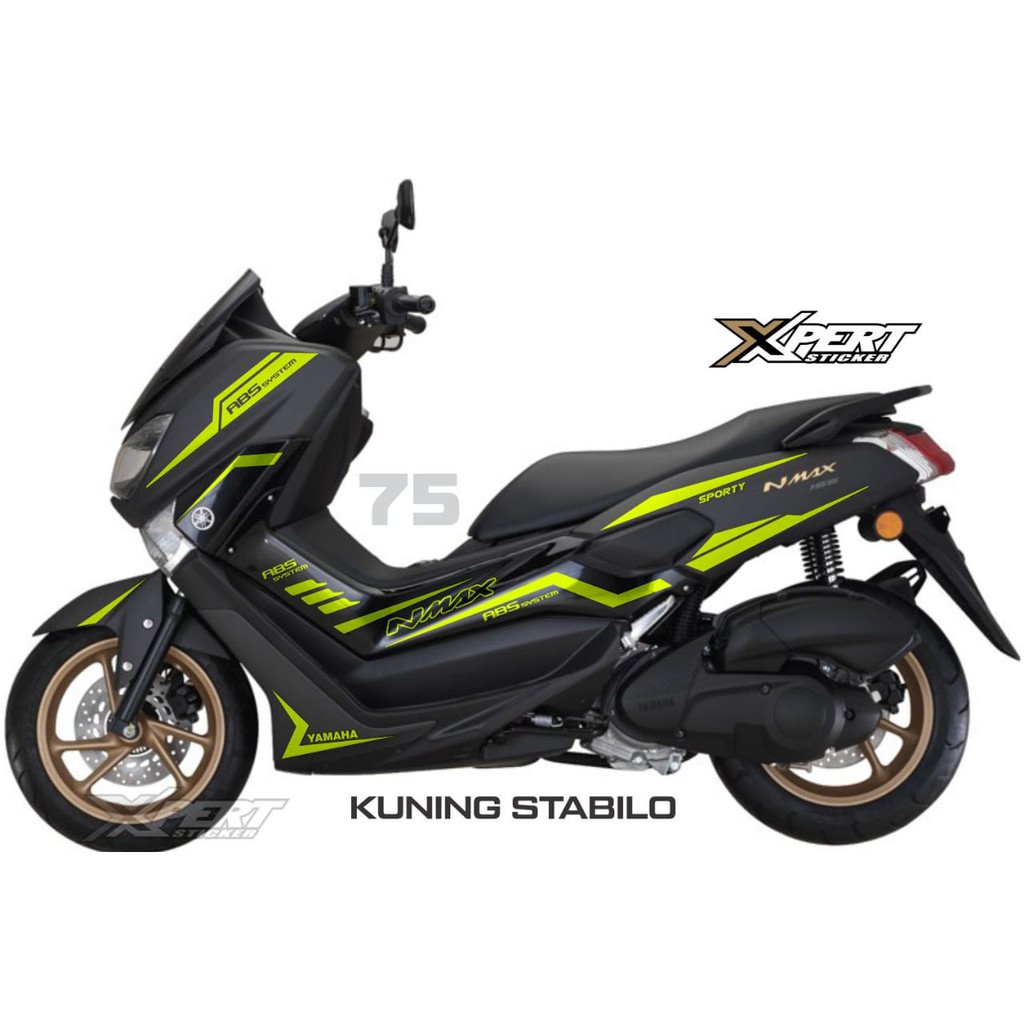 Sticker Cutting Nmax Warna Kuning Stabilo Stripping Nmax Master