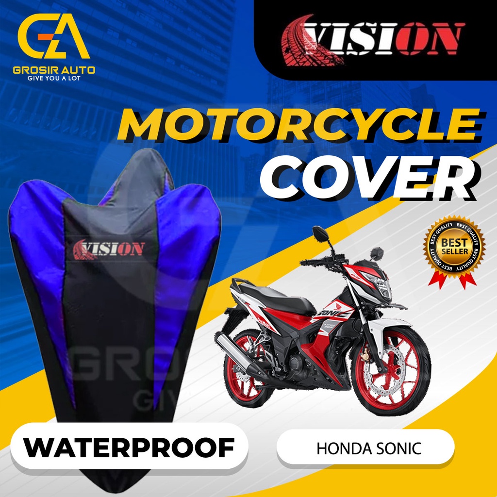 Sarung Motor SONIC Antiair Vision / Cover Selimut Penutup Sarung Mantel Motor Vision