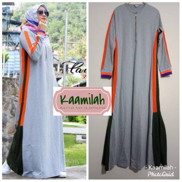 Xeena Sporty Dress by Padi Label - ALL SIZE LD104/PB140 - GREY