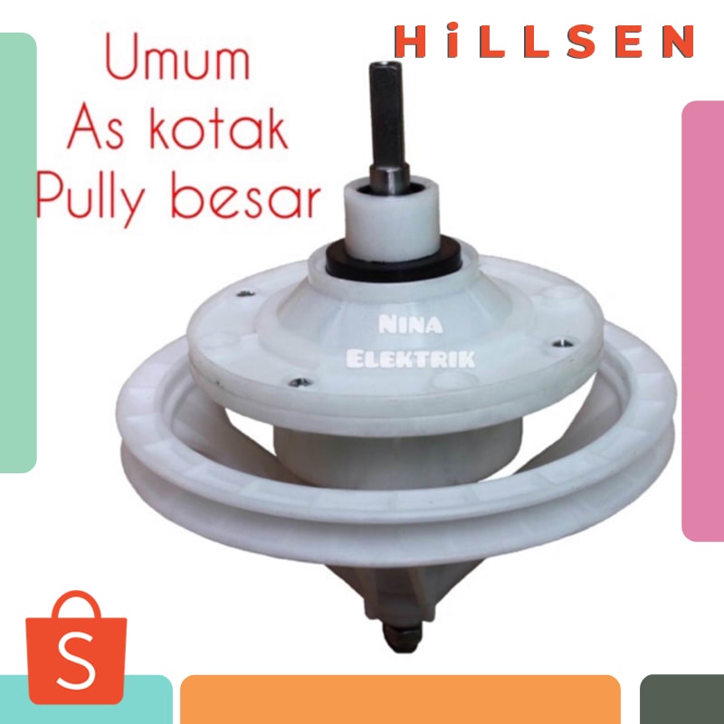 Gearbox Mesin cuci SHARP / REDUCER SHARP AS KOTAK PULLY BESAR DAN PULLY KECIL