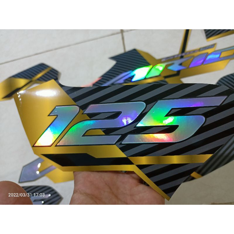 STRIPING STICKER ALL VARIO 125/150 NON TRANSPARAN HOLOGRAM BAHAN MAXDECAL