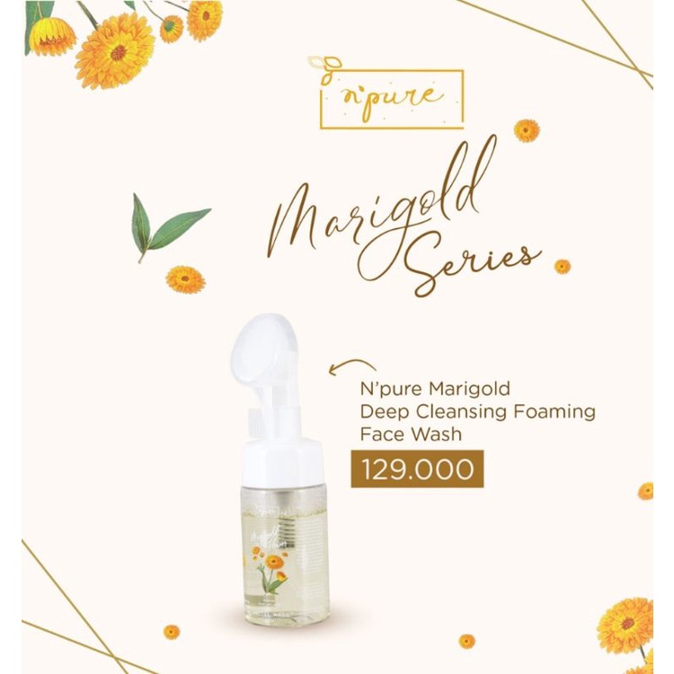 Jual Facial Wash Npure Marigold Deep Cleansing Foaming Face Wash 100 ML