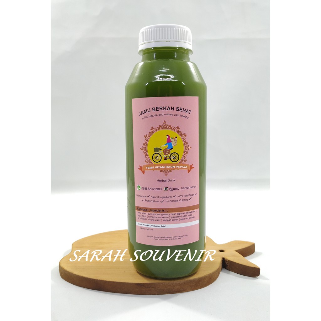 

Jamu Temu Hitam Daun Pepaya 500 ML Jamu Berkah Sehat