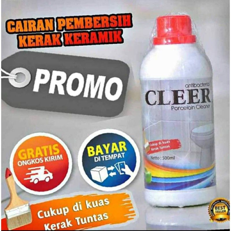 CLEER 500ML Pembersih Kerak Keramik Kamar Mandi Cairan Penghilang Noda