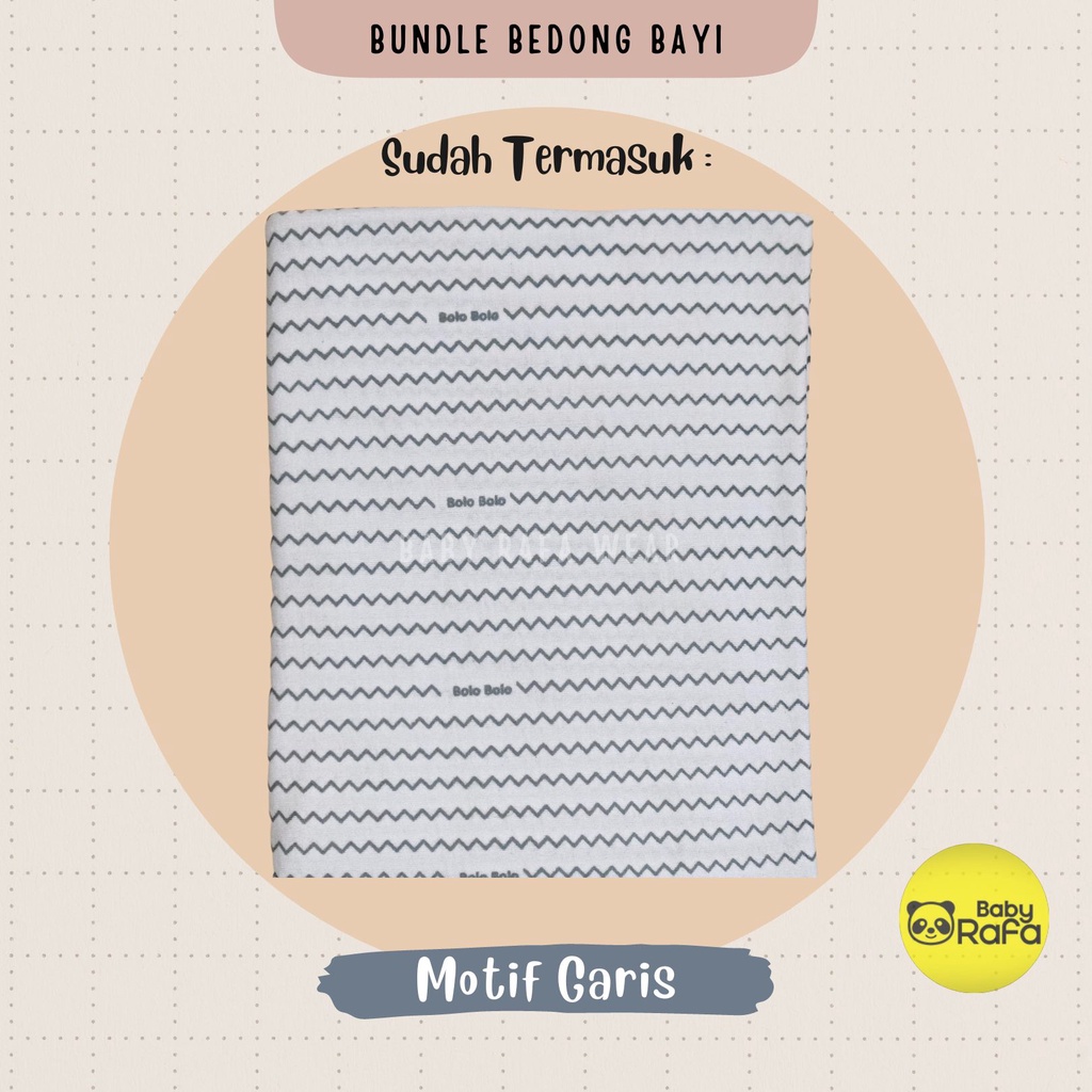 Serian Abu - 3 pcs Bedong Bayi Bahan Kaos GREY SERIES 110 x 90 cm Merk SNI Bolo - Bolo