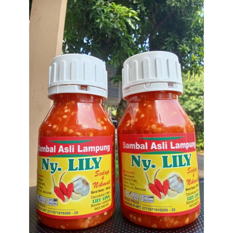 

Sambal Asli Lampung Ny Lily Dalam Kemasan Botol Pelastik 300 Gram