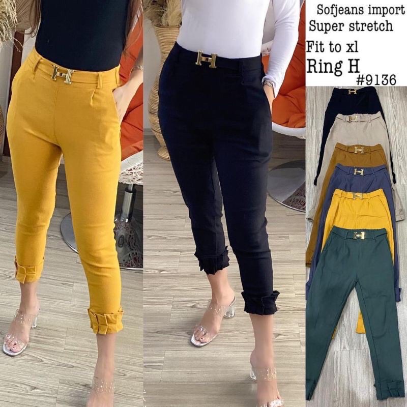 Celana Wanita softJeans Impor 9136