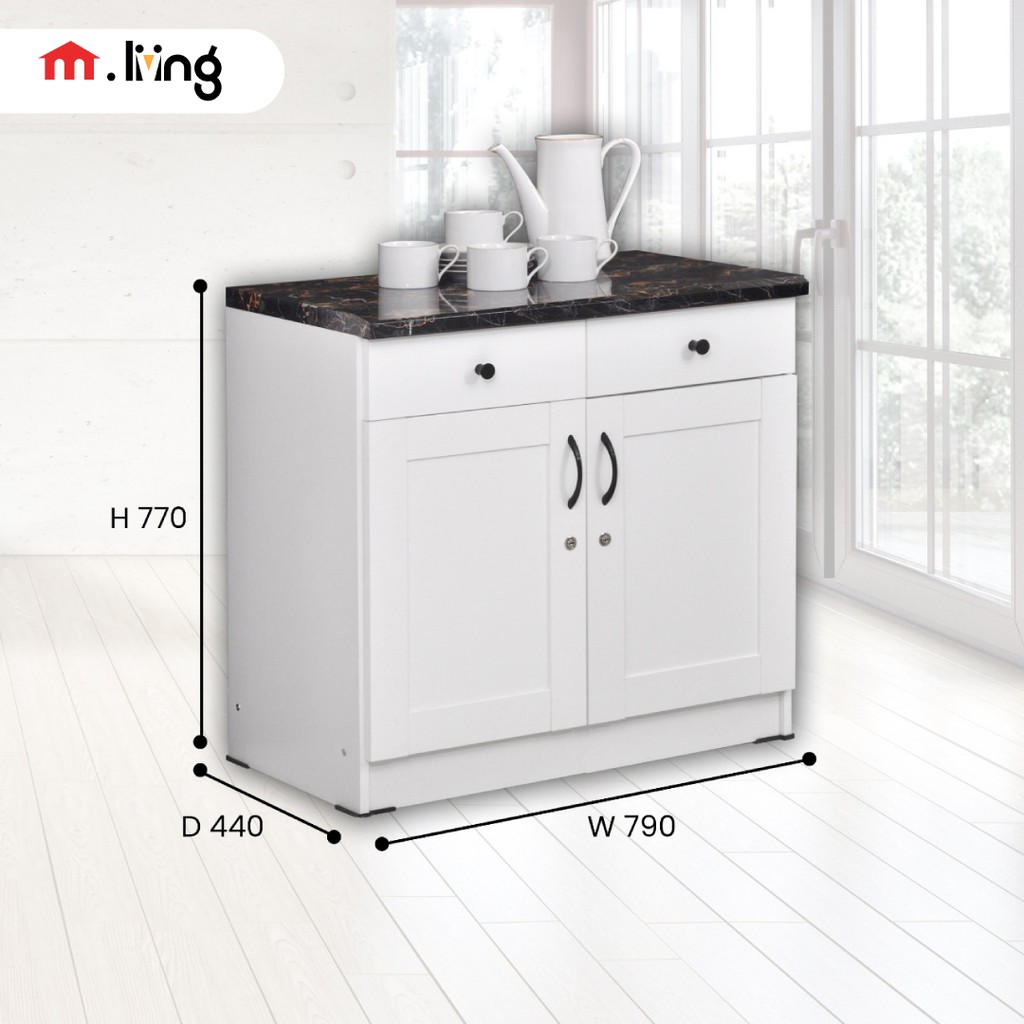 M.livingstore-Kitchen set VENEZIA 2 PINTU BAWAH