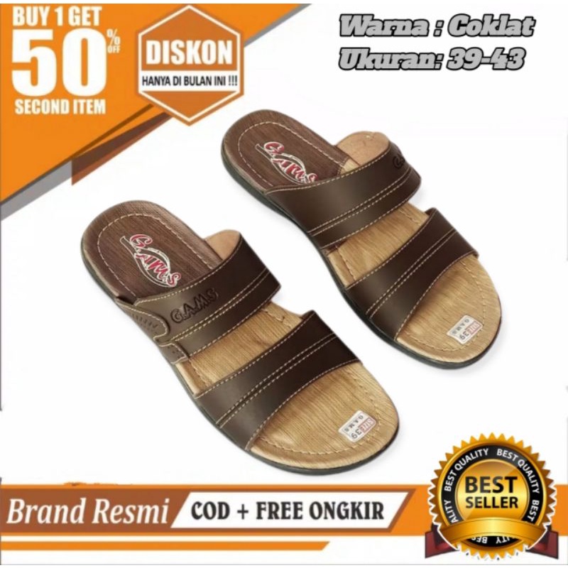 Sandal Selop Pria Kulit Kickers Terbaru Trendy Fashion