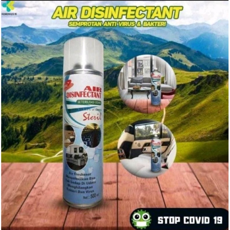 AIR DISINPECTAN SPRAY 500 ML ORIGINAL KEMASAN PRINTING TERBARU