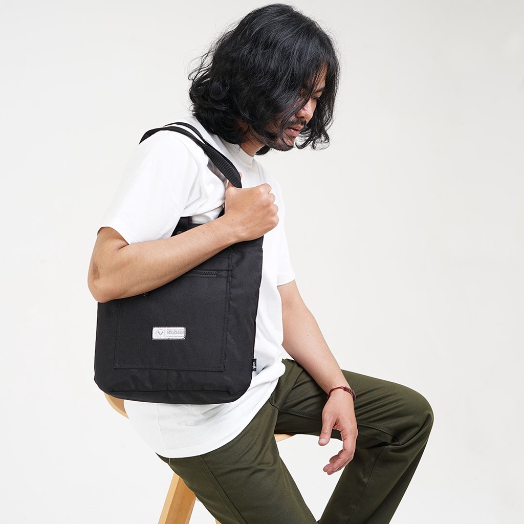 Whoopculture &quot;Hutch&quot; Black Tote Bag