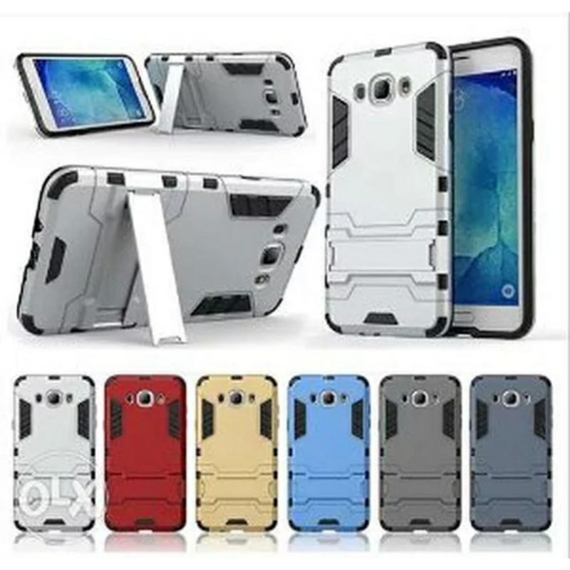 Hardcase Case Spigen Ironman Samsung Galaxy J7 2015 2016 2017 Core Pro Prime Plus