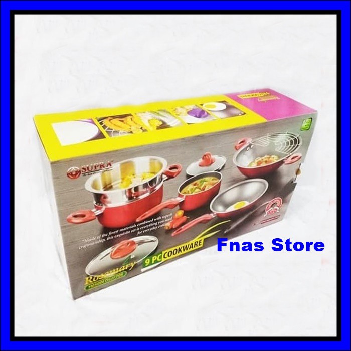 Panci Set Supra 9 Pcs Rosemary