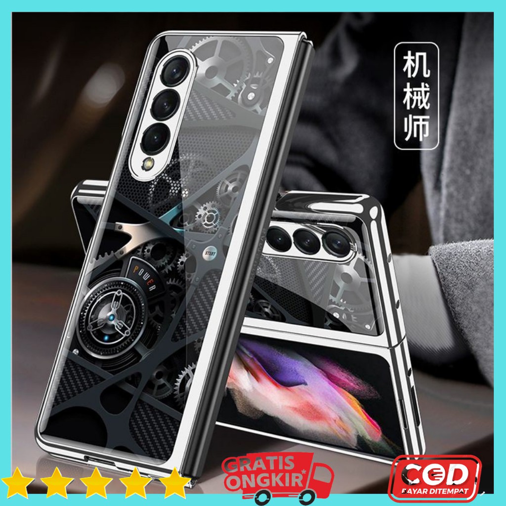 Luxury Glass Case Samsung Z FOLD 3 5G - Samsung Z FOLD 3 5G Case