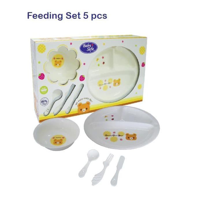 Baby Safe FS603 Feeding Set 6pcs Yellow