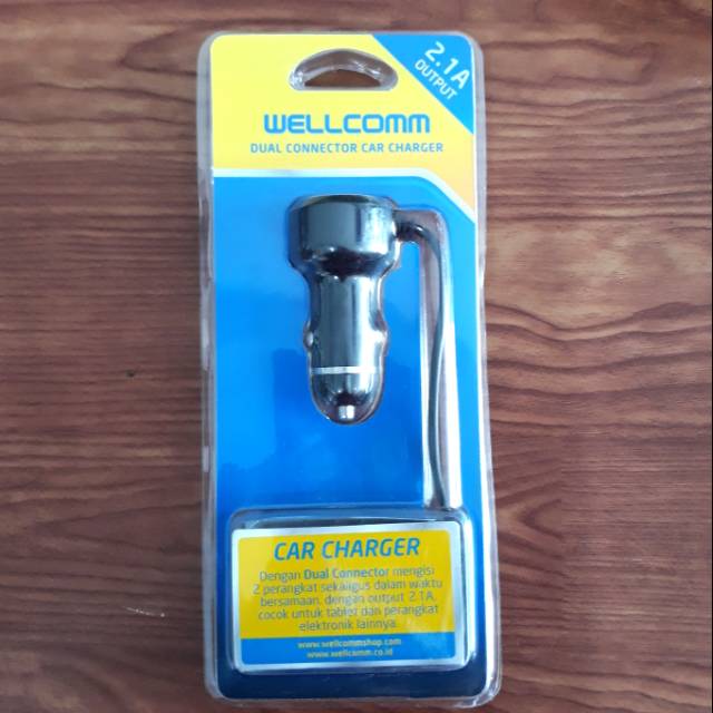 Charger Mobil Wellcomm 2.1 A